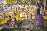 Georges Seurat Sunday Afternoon on the Island of La Grande Jatte Sweden oil painting reproduction